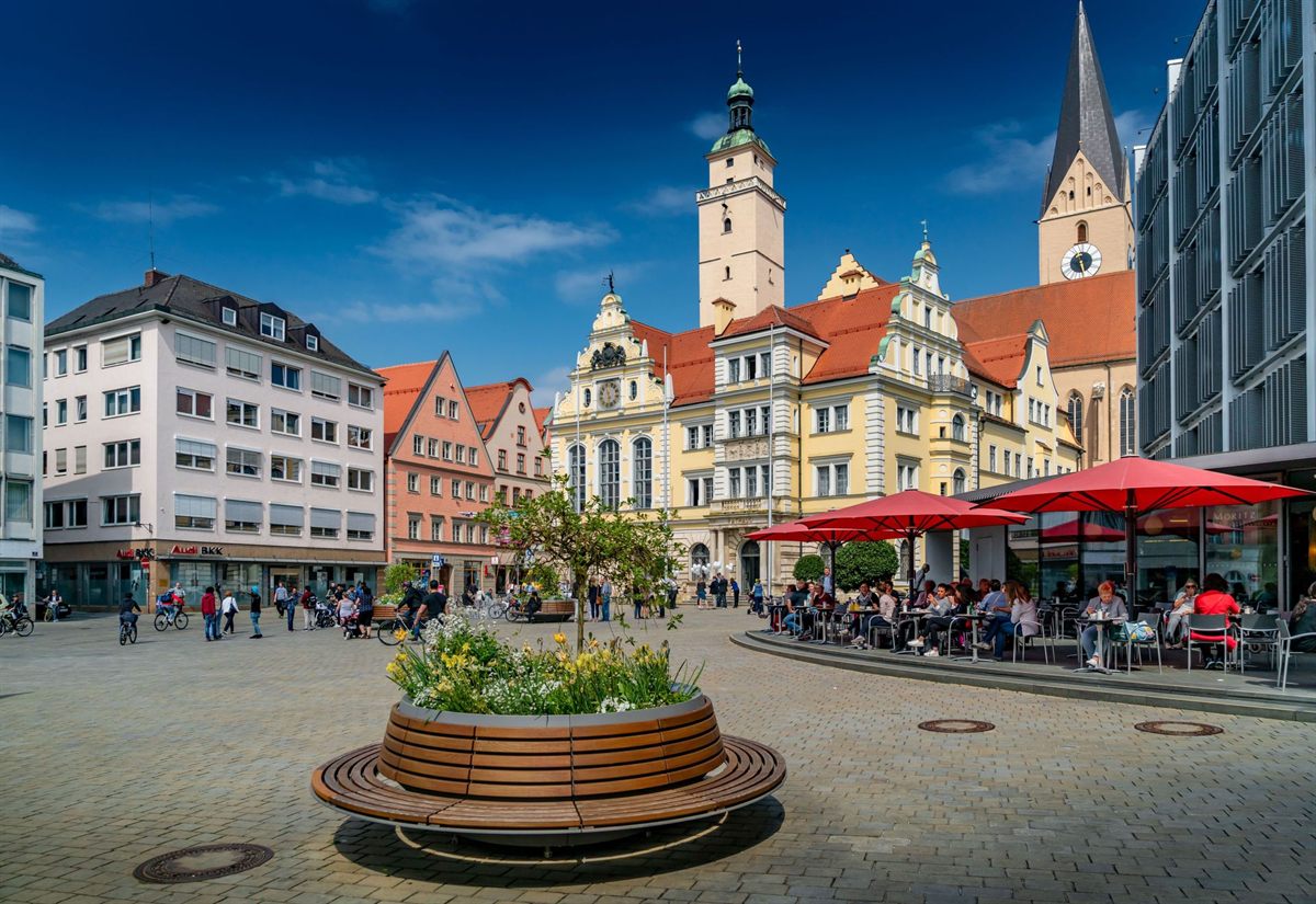 Altstadt Ingolstadt mit historischen Gebäuden